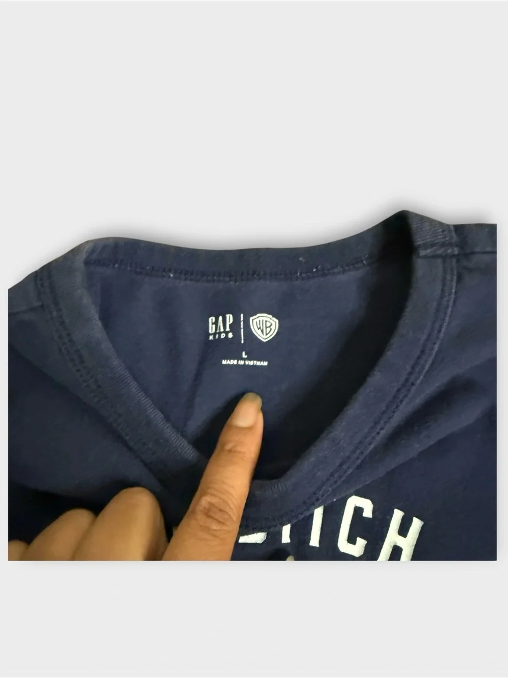Gap x Harry Potter Quidditch At Hogwarts Graphic Blue Long Sleeve Shirt
